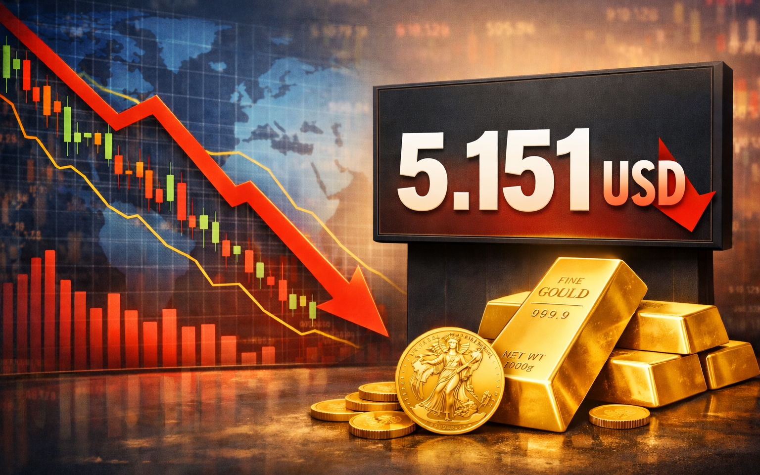 Giá vàng thế giới giảm hơn 50 USD trước thềm đàm phán Mỹ - Iran