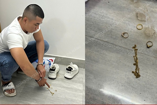 Hơn 2 giờ truy xét, tóm gọn kẻ cướp vàng giữa ban ngày- Ảnh 1.
