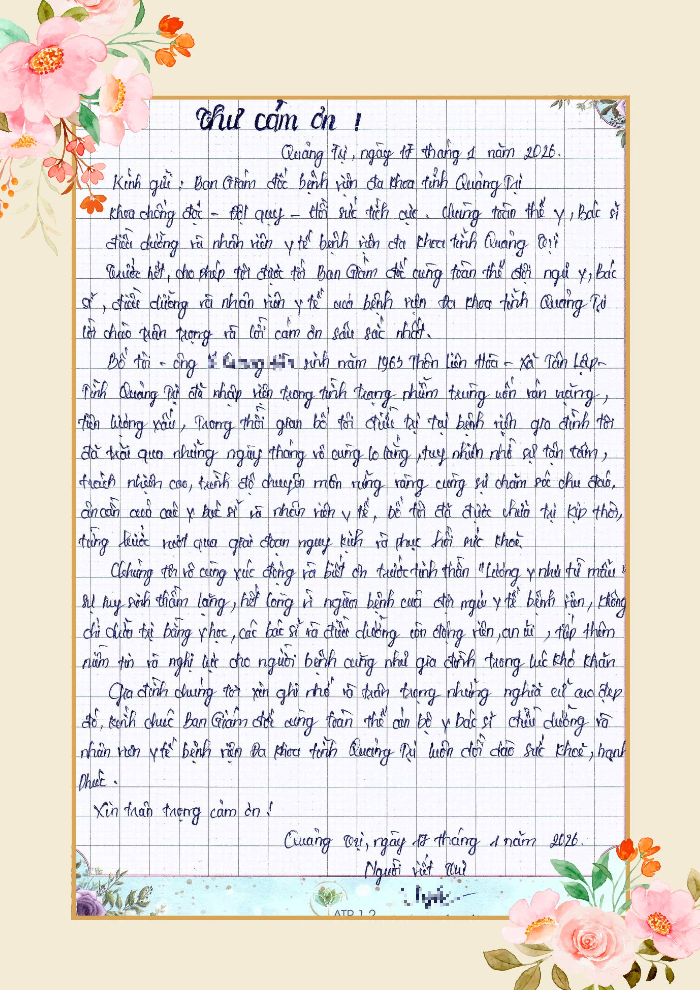 Wzruszające listy z podziękowaniami dla lekarzy - Zdjęcie 2. Ấm lòng những lá thư cảm ơn Thầy thuốc- Ảnh 2.