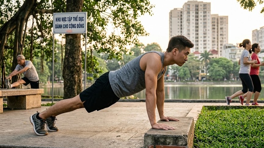 5 bài tập buổi sáng giảm mỡ bụng hiệu quả hơn tập gym sau tuổi 55- Ảnh 3.