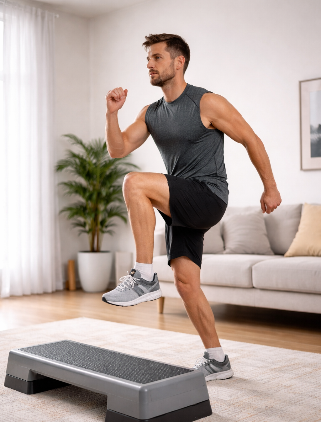 5 bài tập buổi sáng giảm mỡ bụng hiệu quả hơn tập gym sau tuổi 55- Ảnh 4.