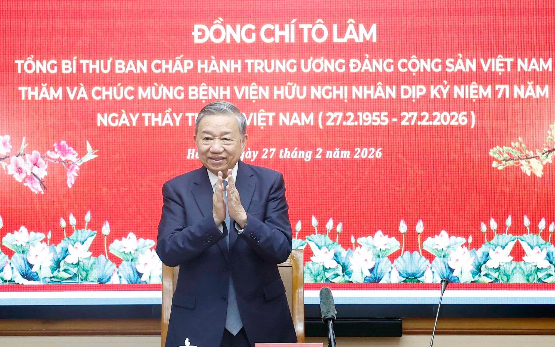 Tổng Bí thư: 'Ngành y tế là nơi hội tụ của trí tuệ và lòng nhân ái...'