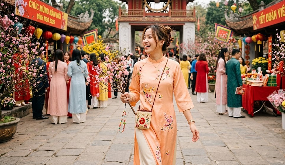 Kiểu tóc đẹp gọn gàng khi du Xuân 2026- Ảnh 4. Kiểu tóc đẹp gọn gàng khi du Xuân 2026- Ảnh 4.