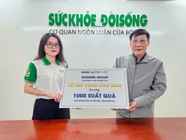 Dược phẩm STARMED đồng hành cùng Báo Sức khỏe và Đời sống mang yêu thương đến với trẻ em vùng cao Nghệ An- Ảnh 2.