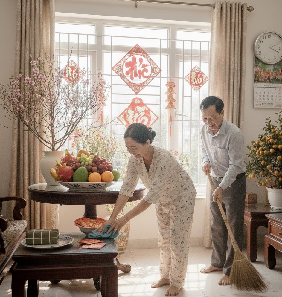 Dọn dẹp nhà cửa - Du xuân - Chúc Tết: Những hoạt động giúp tiêu hao năng lượng dịp Tết- Ảnh 2.