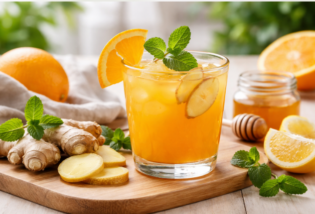 nước cam gừng
