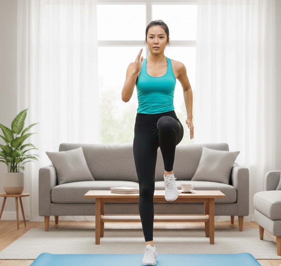 Giữ vòng eo dịp Tết bằng các bài tập tại chỗ không cần dụng cụ- Ảnh 6. Giữ vòng eo dịp Tết bằng các bài tập tại chỗ không cần dụng cụ- Ảnh 6.