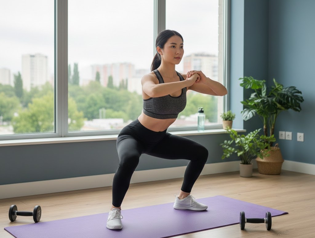 Giữ vòng eo dịp Tết bằng các bài tập tại chỗ không cần dụng cụ- Ảnh 5. Giữ vòng eo dịp Tết bằng các bài tập tại chỗ không cần dụng cụ- Ảnh 5.