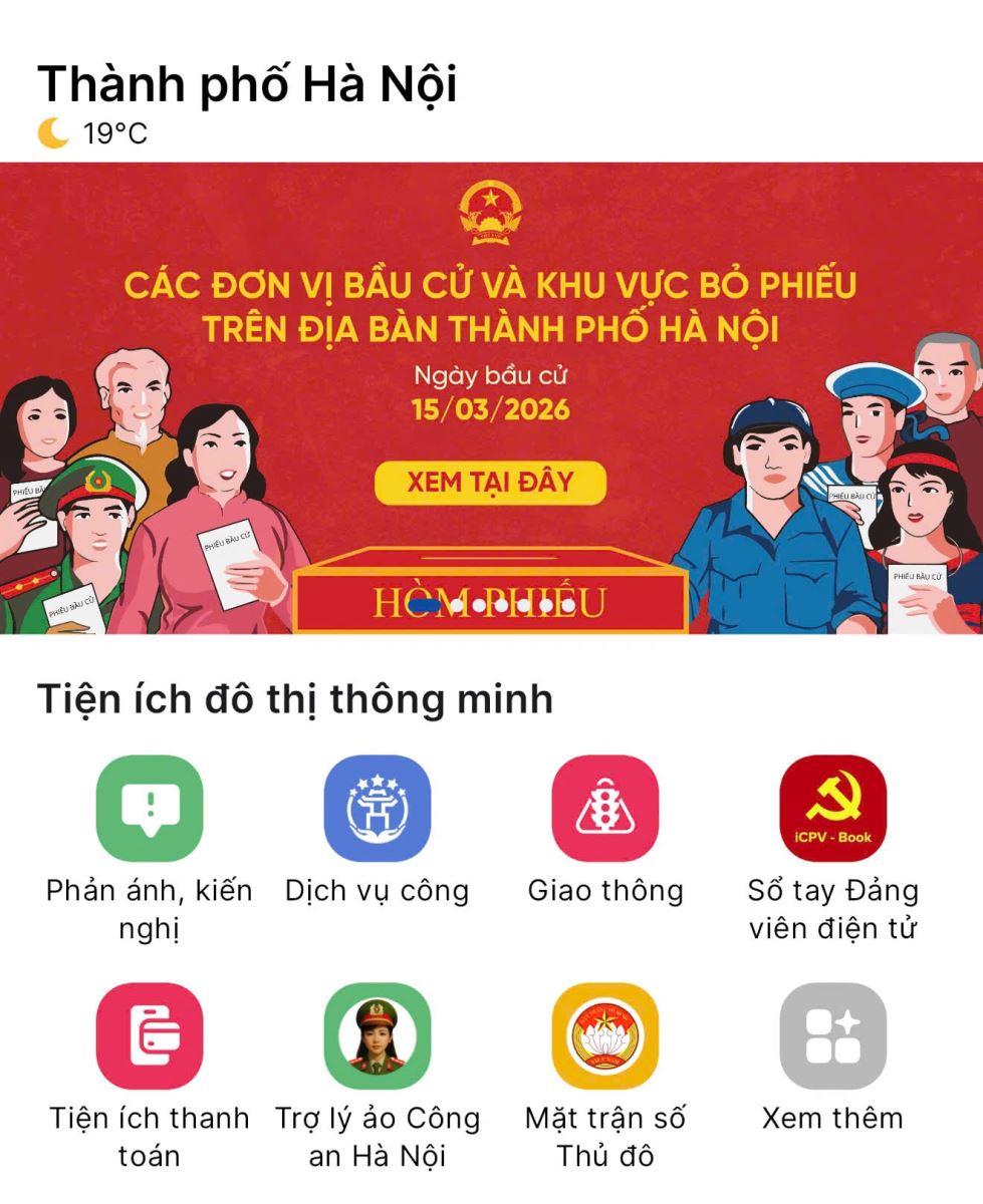 iHanoi tích hợp bản đồ số 1.451 điểm bầu cử phục vụ cử tri- Ảnh 1.