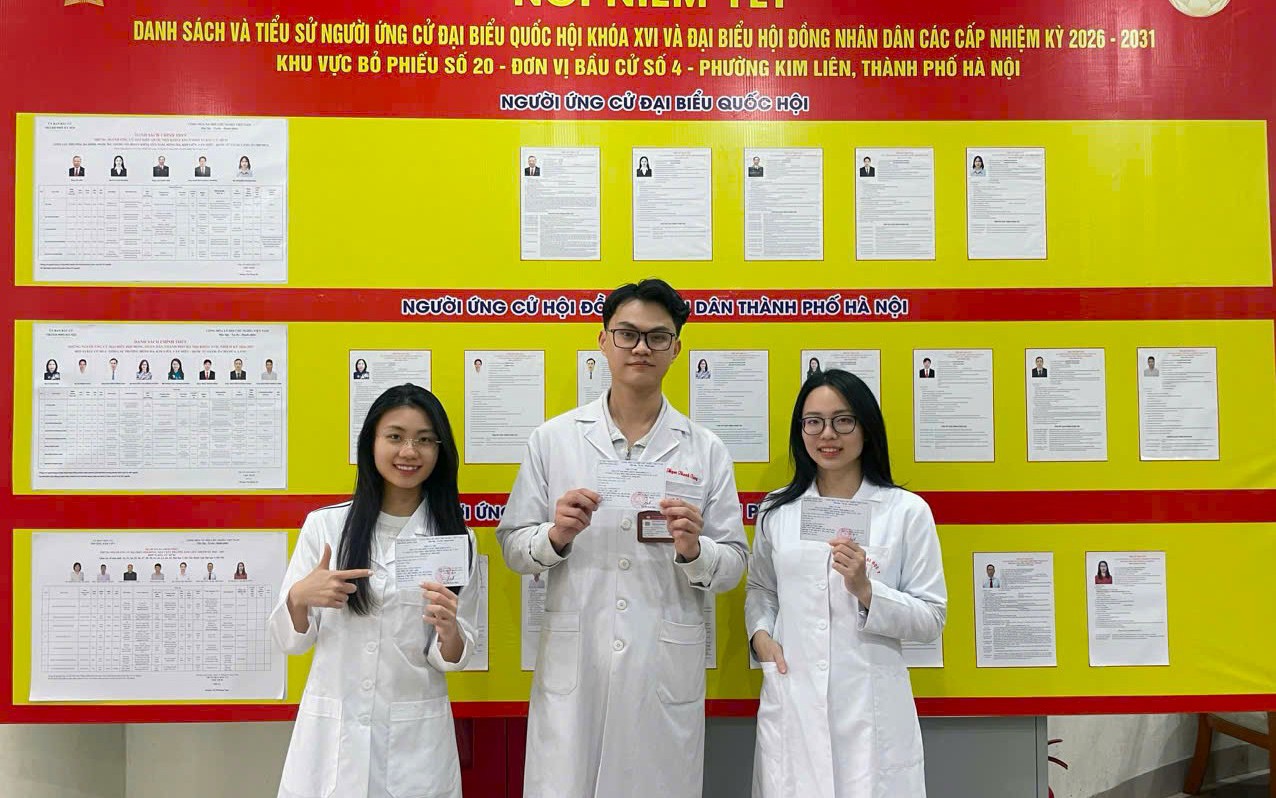 Lá phiếu đầu đời và niềm tin tuổi trẻ vào kỳ bầu cử Quốc hội khóa XVI- Ảnh 4. Kỳ vọng của bác sĩ tương lai trước ngày bầu cử Quốc hội khóa XVI