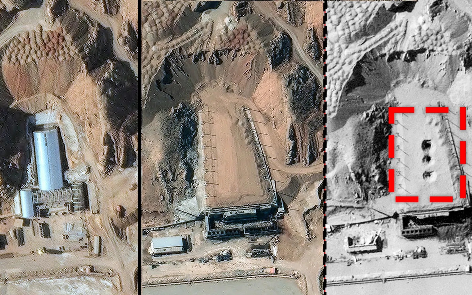 Hình ảnh oanh tạc cơ B-2 Mỹ ném bom xuyên hầm GBU-57 xuống cơ sở hạt nhân của Iran?