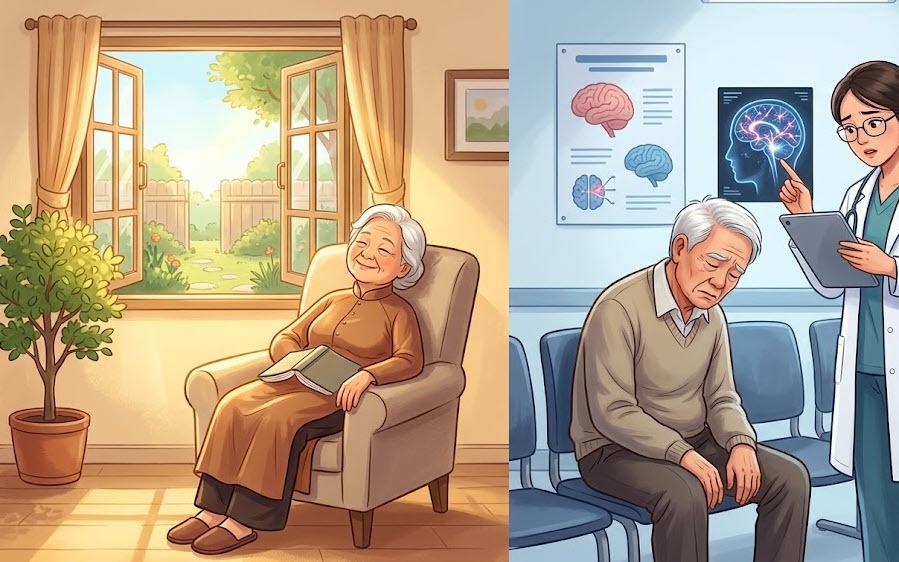 Người cao tuổi ngủ nhiều ban ngày có phải dấu hiệu bệnh não? 1 vao ban ngay co the do thay doi sinh ly cua tuoi gia nhung cung can canh giac voi cac roi loan than kinh 17733683687958290057 0 0 562 899 crop 17733684245621872114679