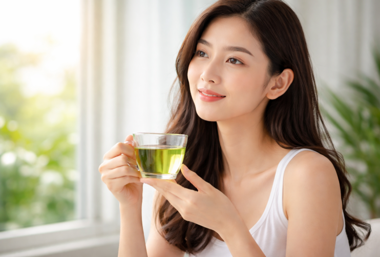 Uống trà xanh mỗi ngày có giúp đẹp da không?- Ảnh 1.