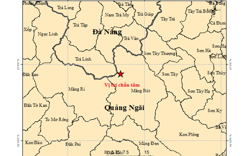 Quảng Ngãi hứng động đất liên tiếp