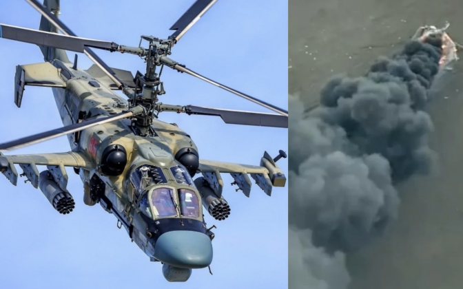 UAV Ukraine đánh sâu vào 'pháo đài công nghiệp' Ural của Nga- Ảnh 2. Trực thăng đắt nhất của Nga "rực cháy" sau đòn tấn công từ UAV Ukraine