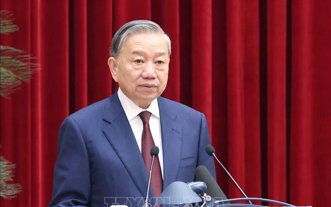 Thông báo Hội nghị lần thứ hai Ban Chấp hành Trung ương Đảng khóa XIV- Ảnh 2. Phát biểu bế mạc Hội nghị Trung ương lần thứ 2 khóa XIV của Tổng Bí thư Tô Lâm