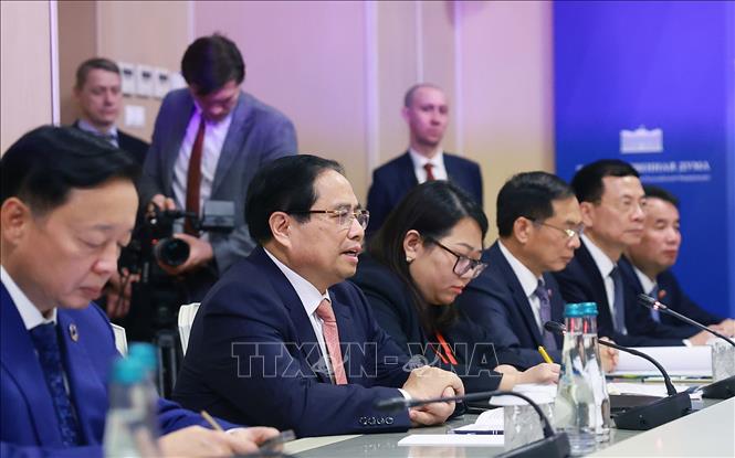 Thủ tướng Phạm Minh Chính hội kiến Chủ tịch Đuma Quốc gia Nga- Ảnh 3.