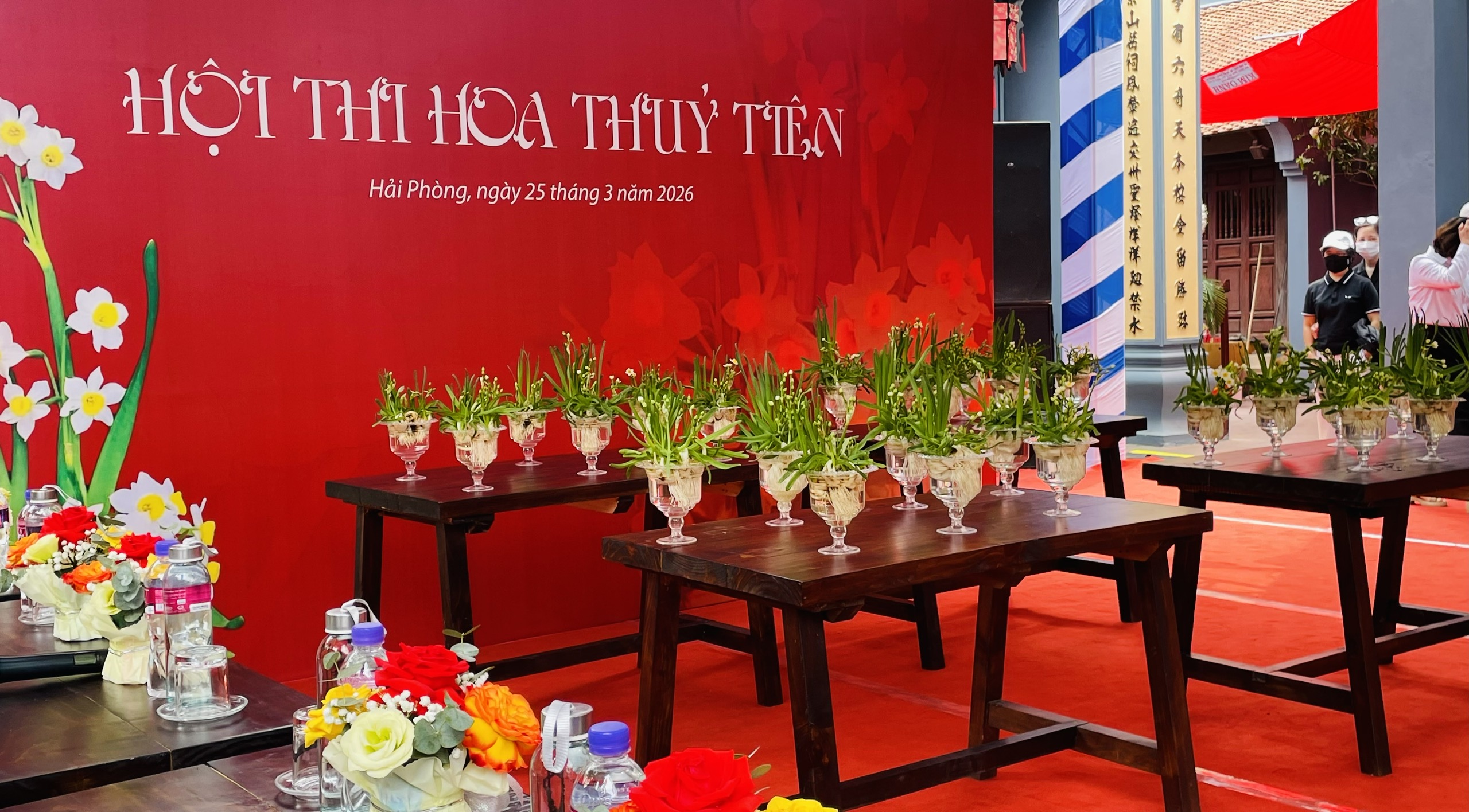 Độc đáo hội thi hoa Thủy tiên trong lễ hội Thánh Mẫu Lê Chân- Ảnh 1. Độc đáo hội thi hoa Thủy tiên trong lễ hội Thánh Mẫu Lê Chân- Ảnh 1.