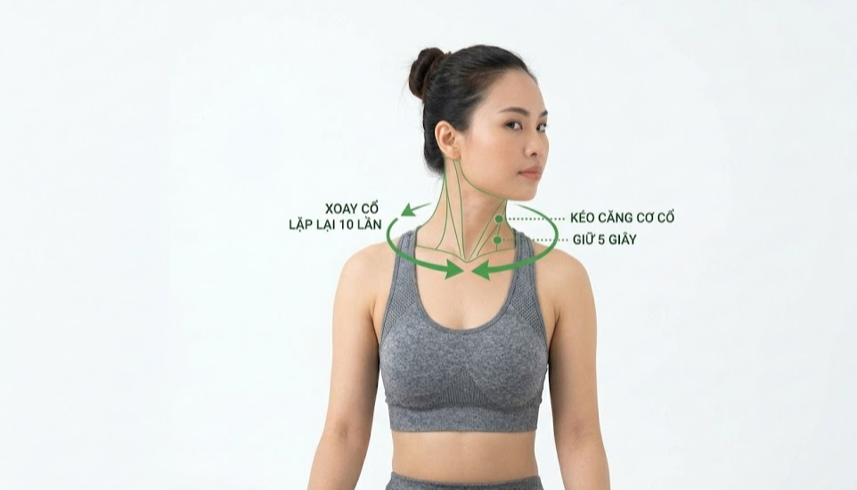 4 bài tập đơn giản khắc phục tình trạng chảy xệ và nếp nhăn vùng cổ- Ảnh 2. 4 bài tập đơn giản khắc phục tình trạng chảy xệ và nếp nhăn vùng cổ- Ảnh 2.