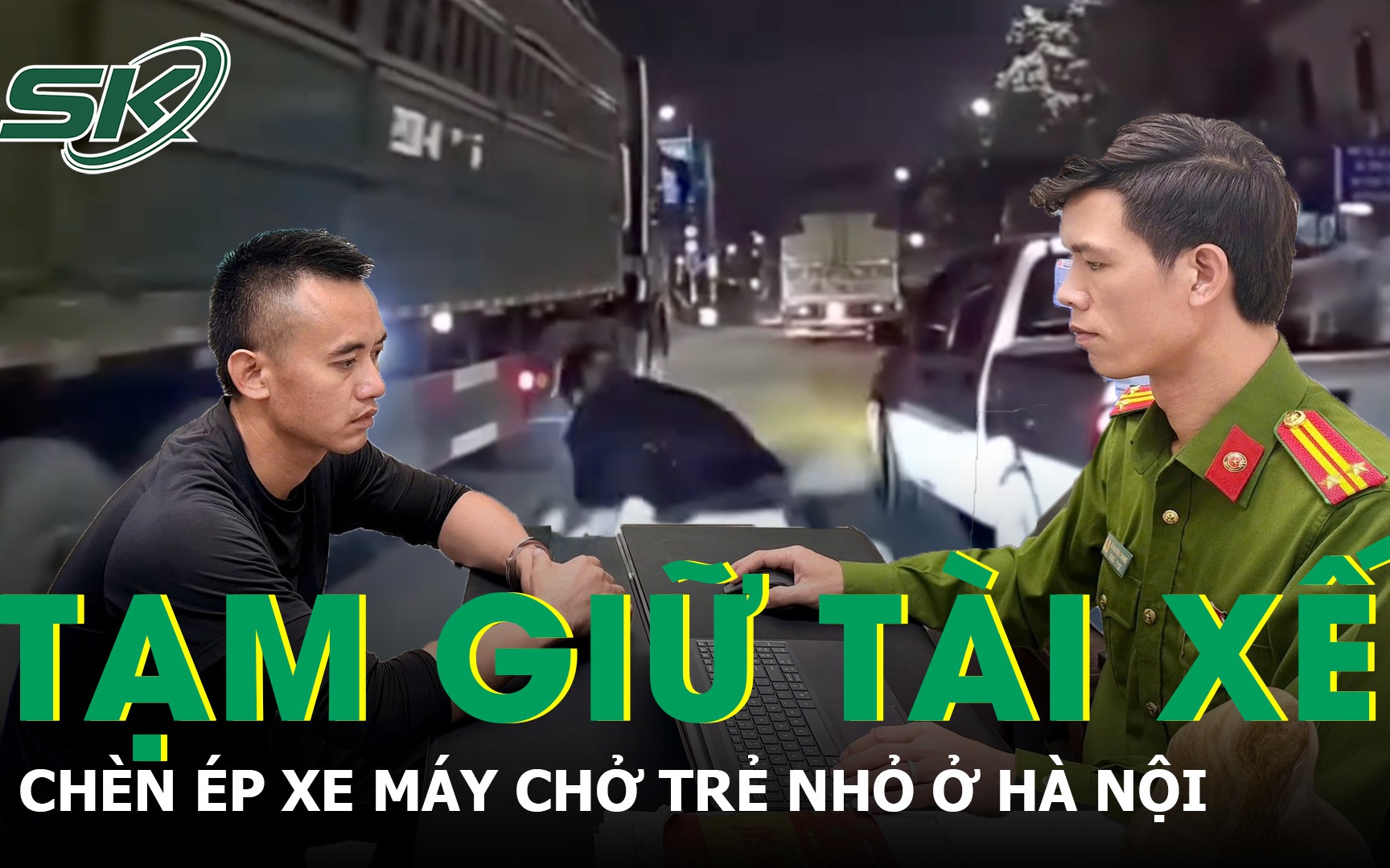 Chèn ép xe máy ngã sát bánh xe tải: Tài xế bán tải có thể đối mặt khung hình phạt nào?- Ảnh 2. Tạm giữ tài xế xe bán tải chèn ép xe máy chở trẻ nhỏ ở Hà Nội