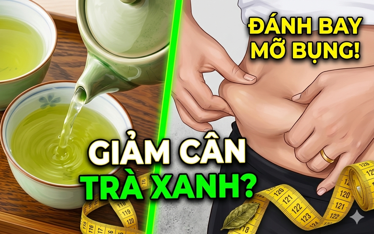 Bí quyết dùng trà xanh để giảm cân, giảm mỡ nội tạng và sở hữu vòng eo thon gọn
