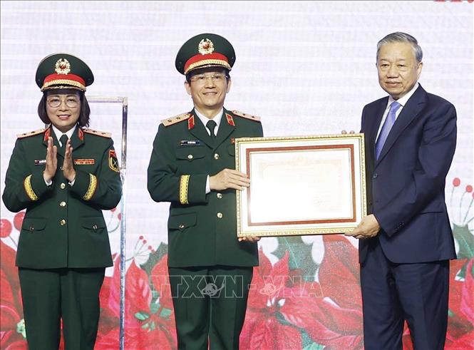 Tổng Bí thư Tô Lâm dự Lễ Kỷ niệm 75 năm Ngày truyền thống của Bệnh viện 108- Ảnh 2.