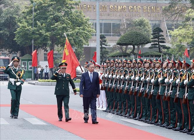 Tổng Bí thư Tô Lâm dự Lễ Kỷ niệm 75 năm Ngày truyền thống của Bệnh viện 108- Ảnh 1.