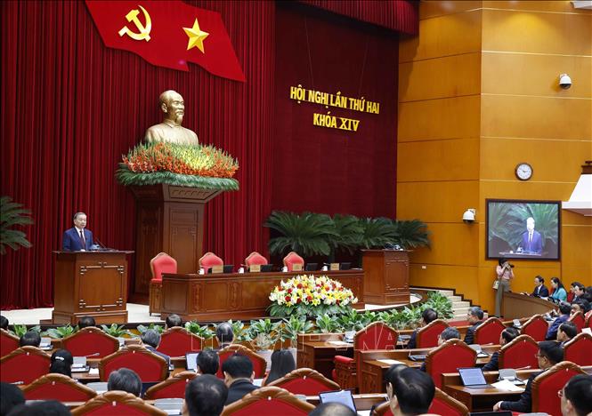 Hội nghị Trung ương 2: Tăng cường năng lực lãnh đạo, cầm quyền của Đảng- Ảnh 1. Hội nghị Trung ương 2: Tăng cường năng lực lãnh đạo, cầm quyền của Đảng- Ảnh 1.