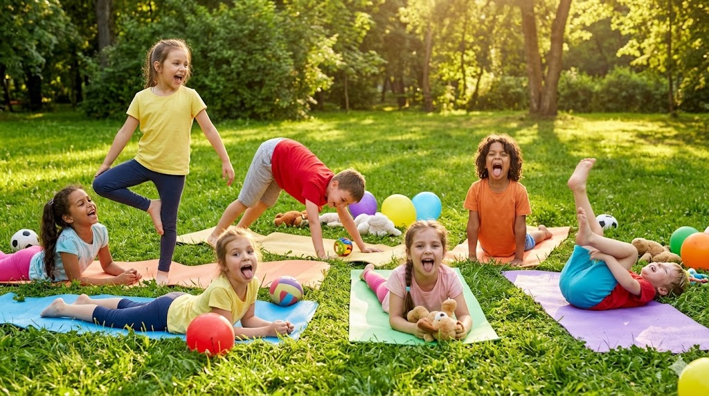 Yoga cho trẻ nên mang tính vui chơi, không đặt nặng kỹ thuật
