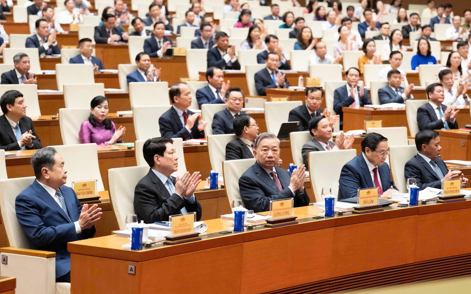 Tổng Bí thư Tô Lâm và nhiều lãnh đạo Đảng, Nhà nước dự Hội nghị tổng kết công tác bầu cử