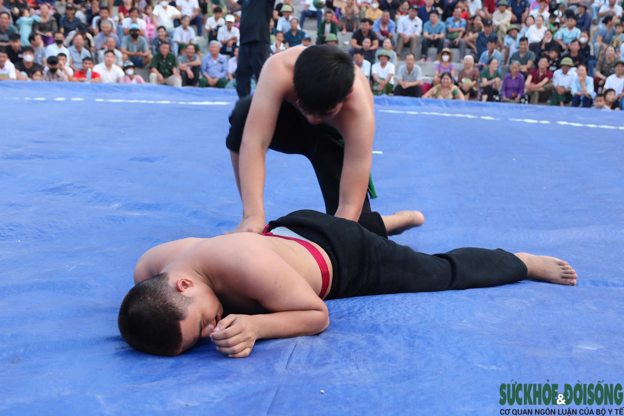 Những màn so tài kịch tính ở hội vật có từ thời vua Mai- Ảnh 4. Những màn so tài kịch tính ở hội vật có từ thời vua Mai- Ảnh 4.