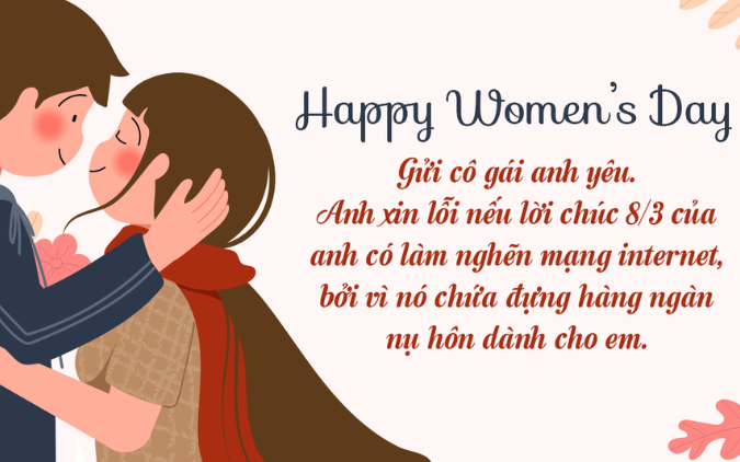 Lời chúc ngày Quốc tế Phụ nữ 8/3 tặng người yêu ngọt ngào
