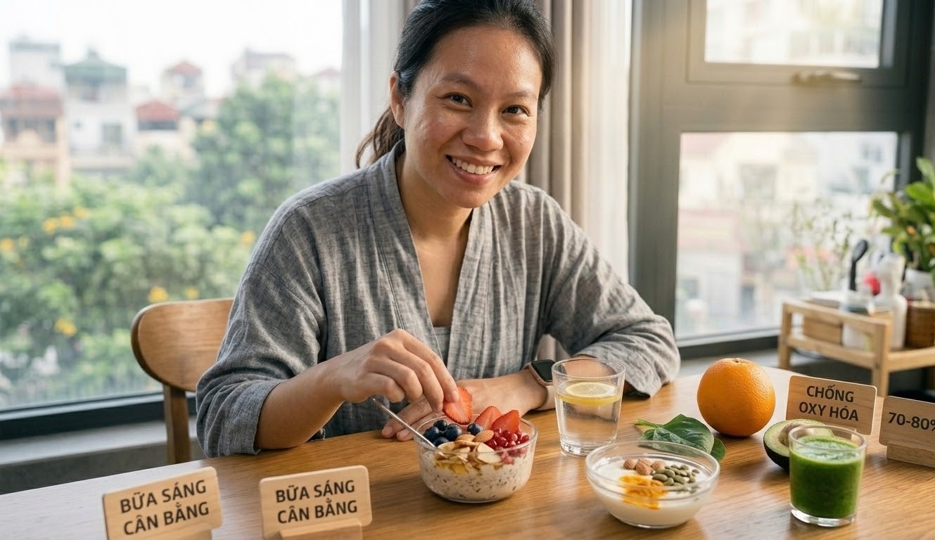 Bữa ăn sáng giàu chất chống oxy hóa giúp bạn rạng rỡ cả ngày- Ảnh 1.