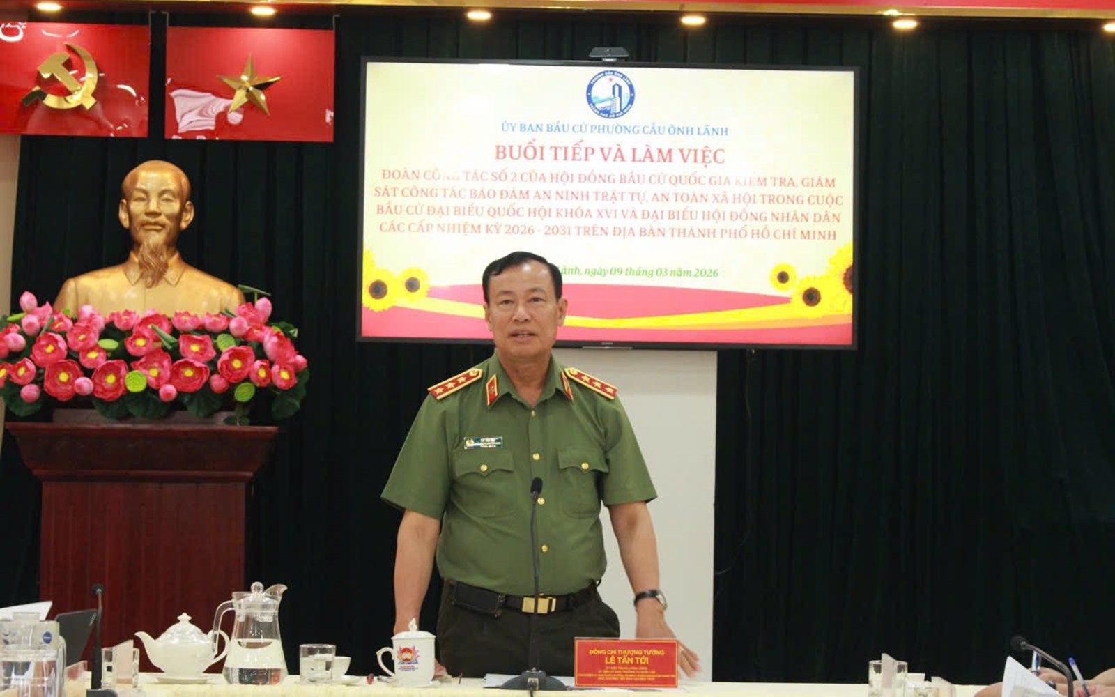 Triển khai đồng bộ các giải pháp bảo đảm an ninh trật tự cho ngày bầu cử tại TPHCM