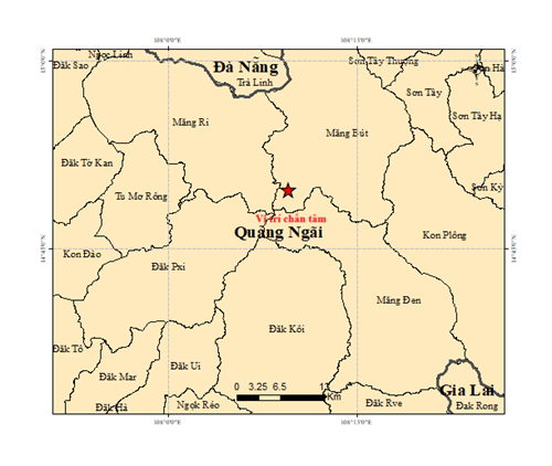 Động đất 3.9 độ ở Quảng Ngãi- Ảnh 1.