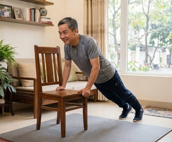 7 phút tập trên ghế giúp ngăn ngừa mất cơ tốt hơn tập tạ sau tuổi 60- Ảnh 6.