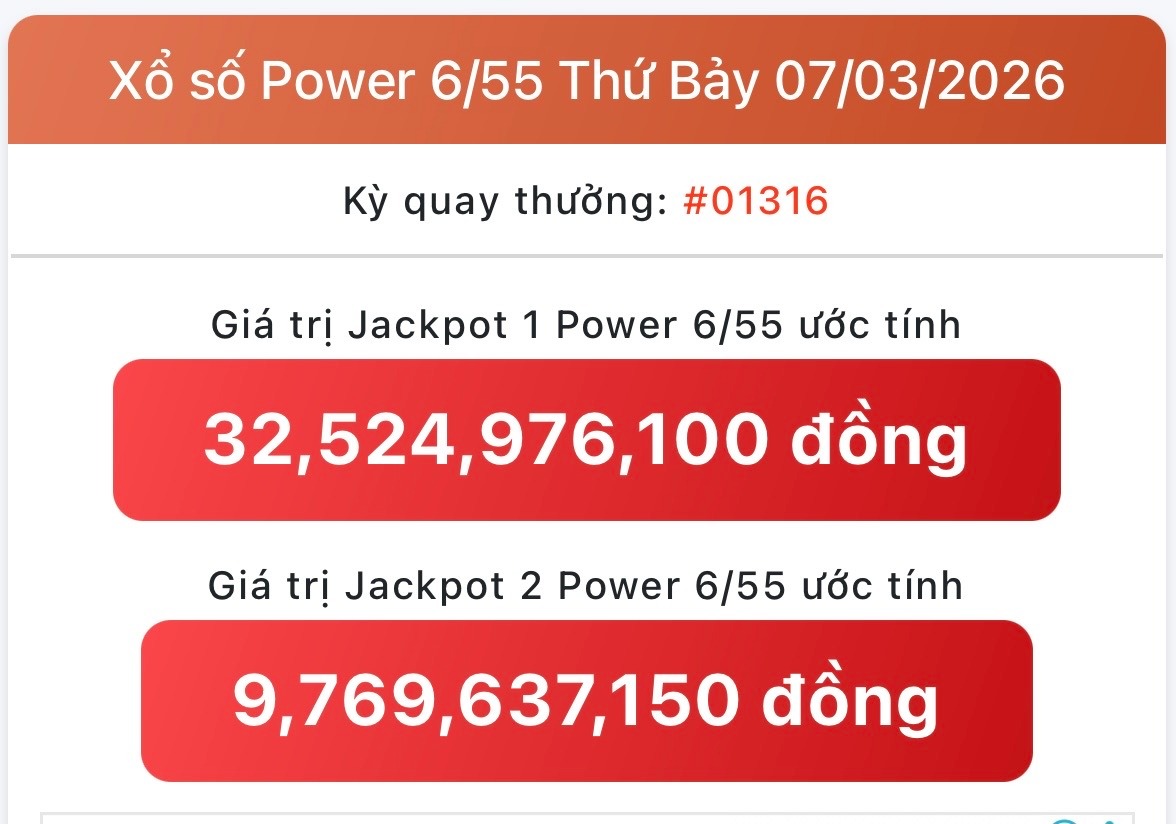 Kết quả xổ số Vietlott hôm nay 21/3/2026 - Vietlott 21/3 - Xổ số Mega 6/55 ngày 21/3- Ảnh 7. Kết quả xổ số Vietlott hôm nay 21/3/2026 - Vietlott 21/3 - Xổ số Mega 6/55 ngày 21/3- Ảnh 7.