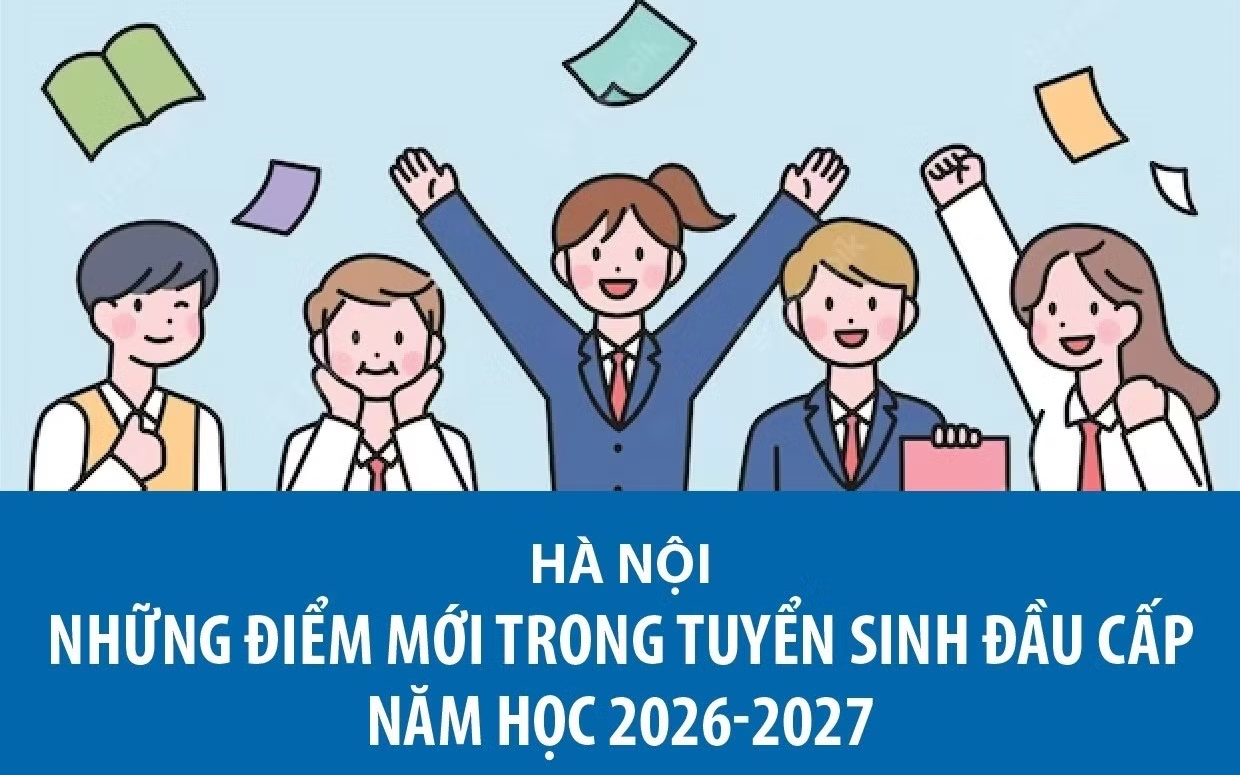 Những điểm mới trong tuyển sinh đầu cấp năm học 2026-2027 tại Hà Nội