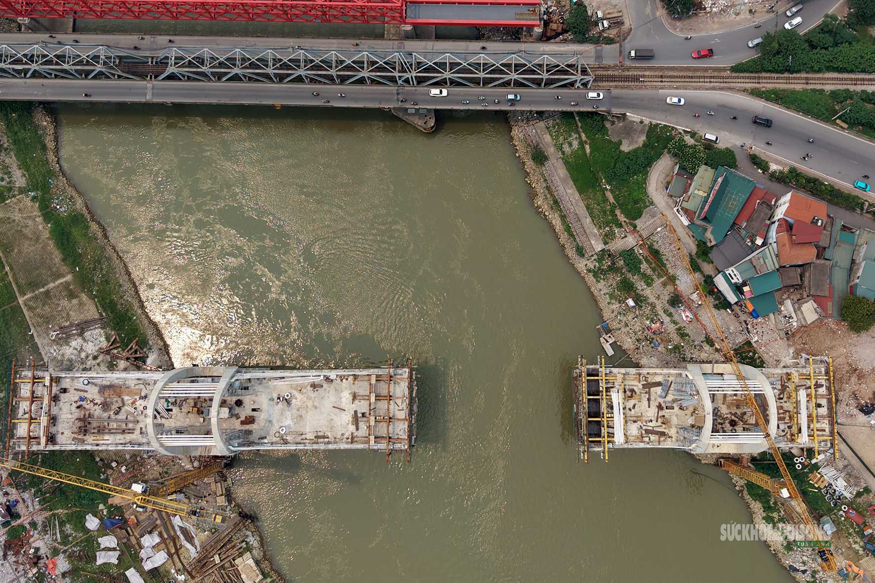 Cầu Đuống mới lộ diện sau 3 năm thi công- Ảnh 3.