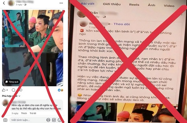 Phạt người phụ nữ tung tin giả ‘tân binh bị đánh trong phòng ngủ’- Ảnh 1.