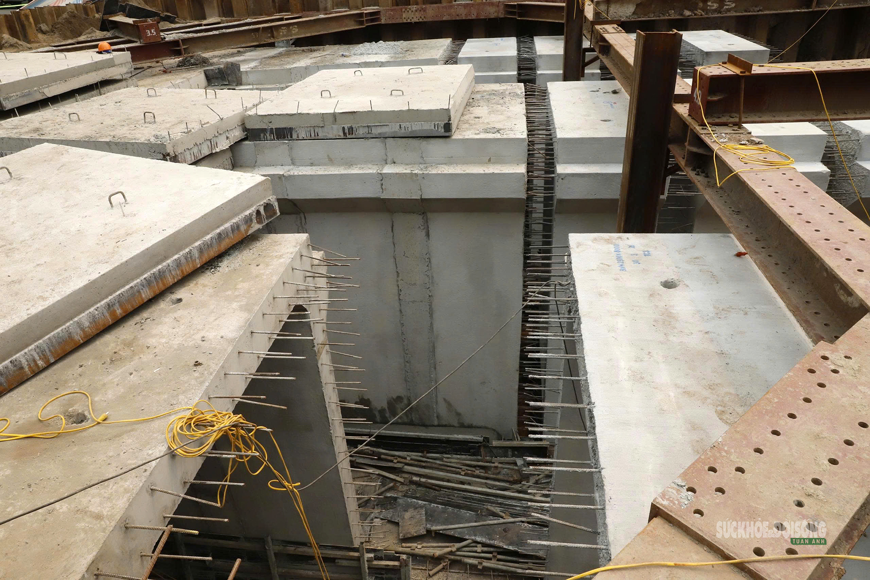 Cận cảnh 'siêu bể' chống ngập dưới lòng phố cổ Hà Nội- Ảnh 8.