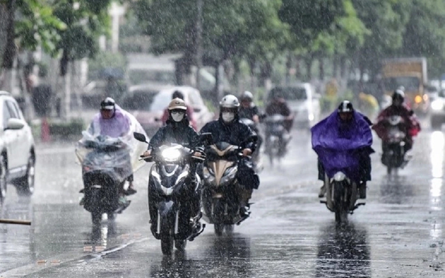 Không khí lạnh yếu đang tràn về sớm hơn dự báo- Ảnh 2. Chi tiết đợt không khí lạnh yếu đêm 16/4 tràn về miền Bắc