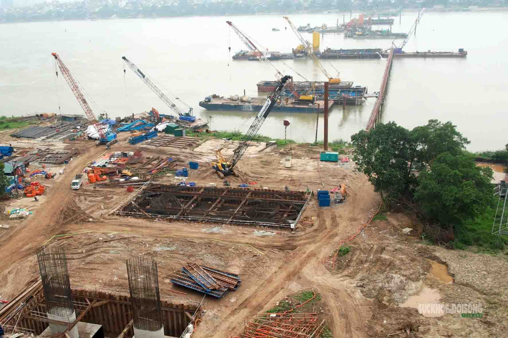 Cầu Trần Hưng Đạo tăng tốc thi công, chạy đua trước mùa lũ- Ảnh 5.