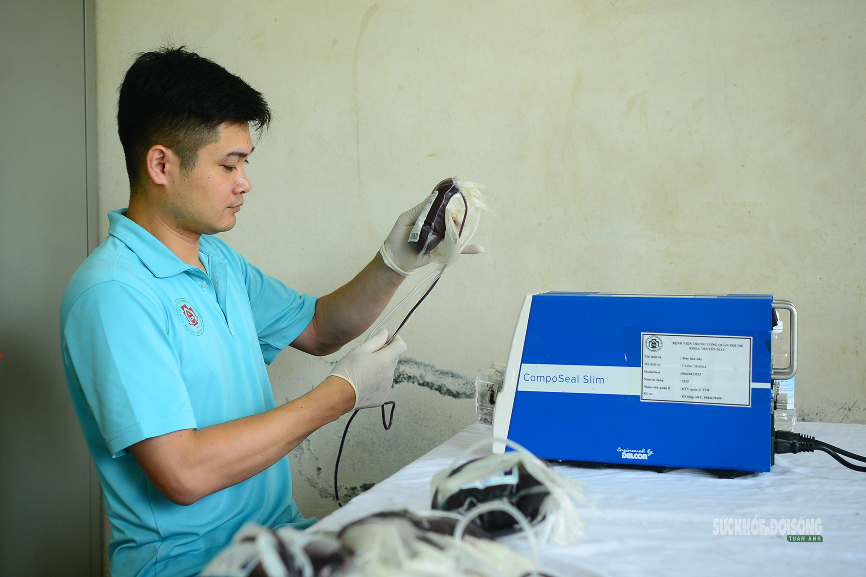 Chiến sĩ mới Sư đoàn 365 hào hứng hiến máu tình nguyện- Ảnh 8.