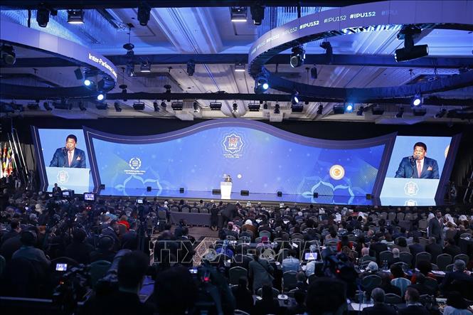 Chủ tịch Quốc hội Trần Thanh Mẫn dự lễ khai mạc Đại hội đồng lần thứ 152 của Liên minh Nghị viện thế giới- Ảnh 7.