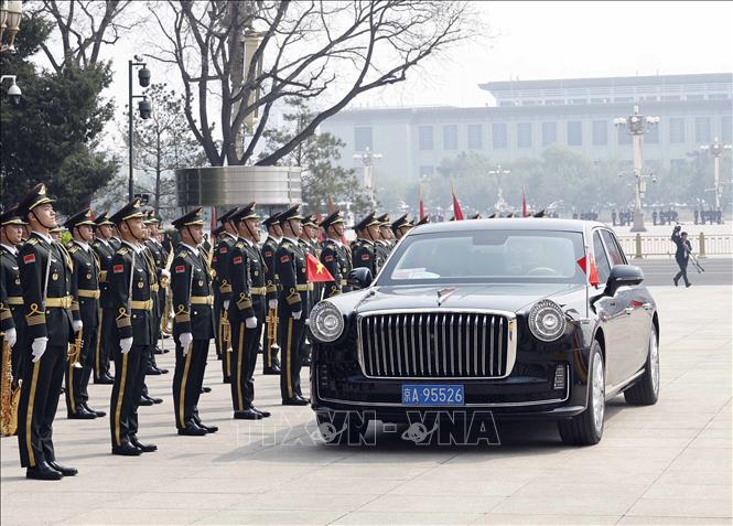 Lễ đón trọng thể Tổng Bí thư, Chủ tịch nước Tô Lâm thăm cấp Nhà nước đến Trung Quốc- Ảnh 1.