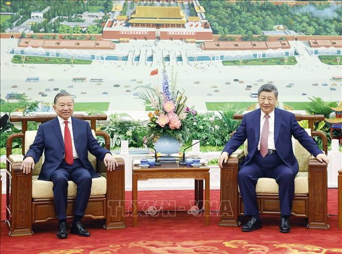 Tổng Bí thư, Chủ tịch nước Tô Lâm và Phu nhân cùng Tổng Bí thư, Chủ tịch nước Tập Cận Bình và Phu nhân dự tiệc trà- Ảnh 1. Tổng Bí thư, Chủ tịch nước Tô Lâm và Phu nhân cùng Tổng Bí thư, Chủ tịch nước Tập Cận Bình và Phu nhân dự tiệc trà- Ảnh 1.