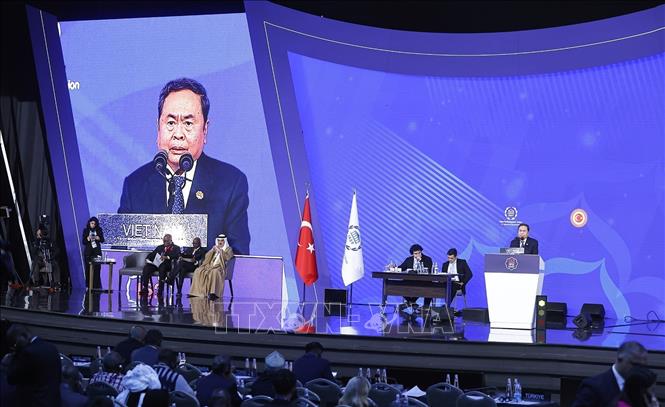 Chủ tịch Quốc hội Trần Thanh Mẫn phát biểu tại Phiên thảo luận chung Đại hội đồng IPU-152- Ảnh 1.