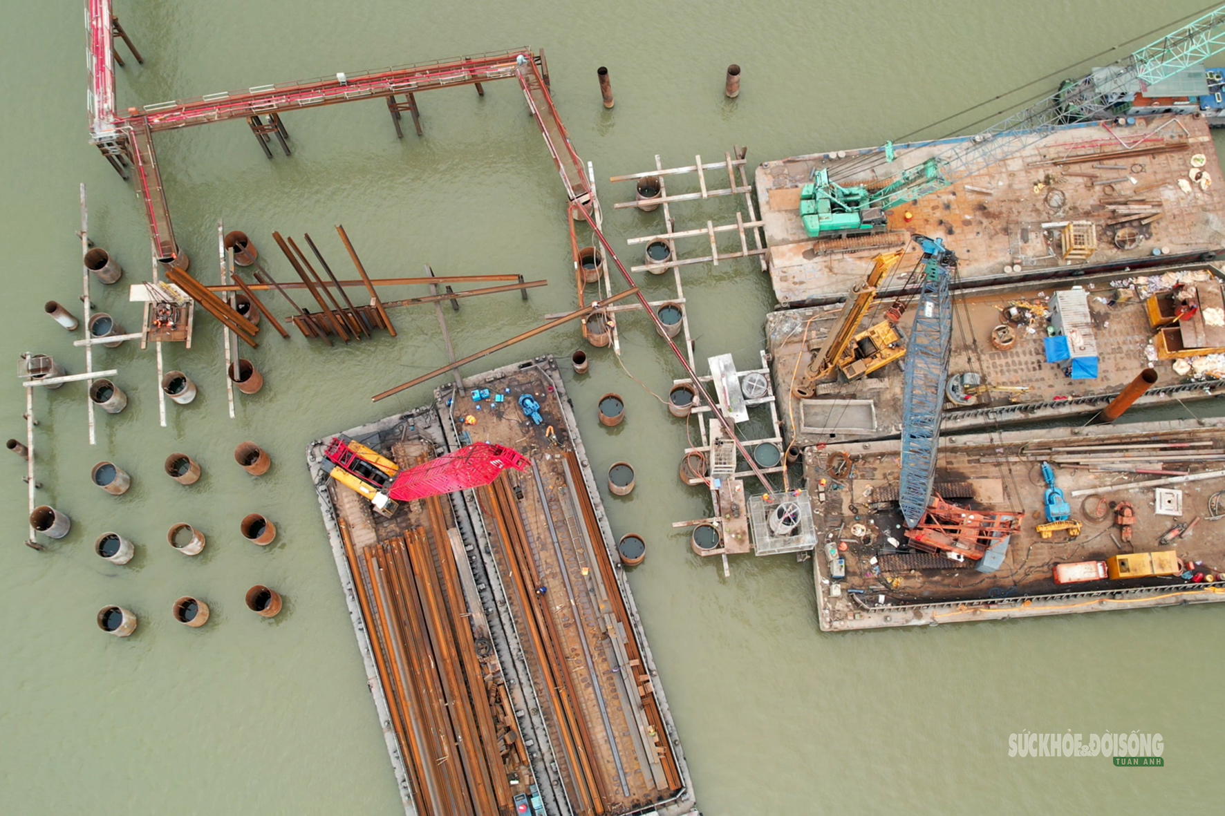 Cầu Ngọc Hồi hối hả thi công nối đôi bờ Hà Nội - Hưng Yên- Ảnh 8.