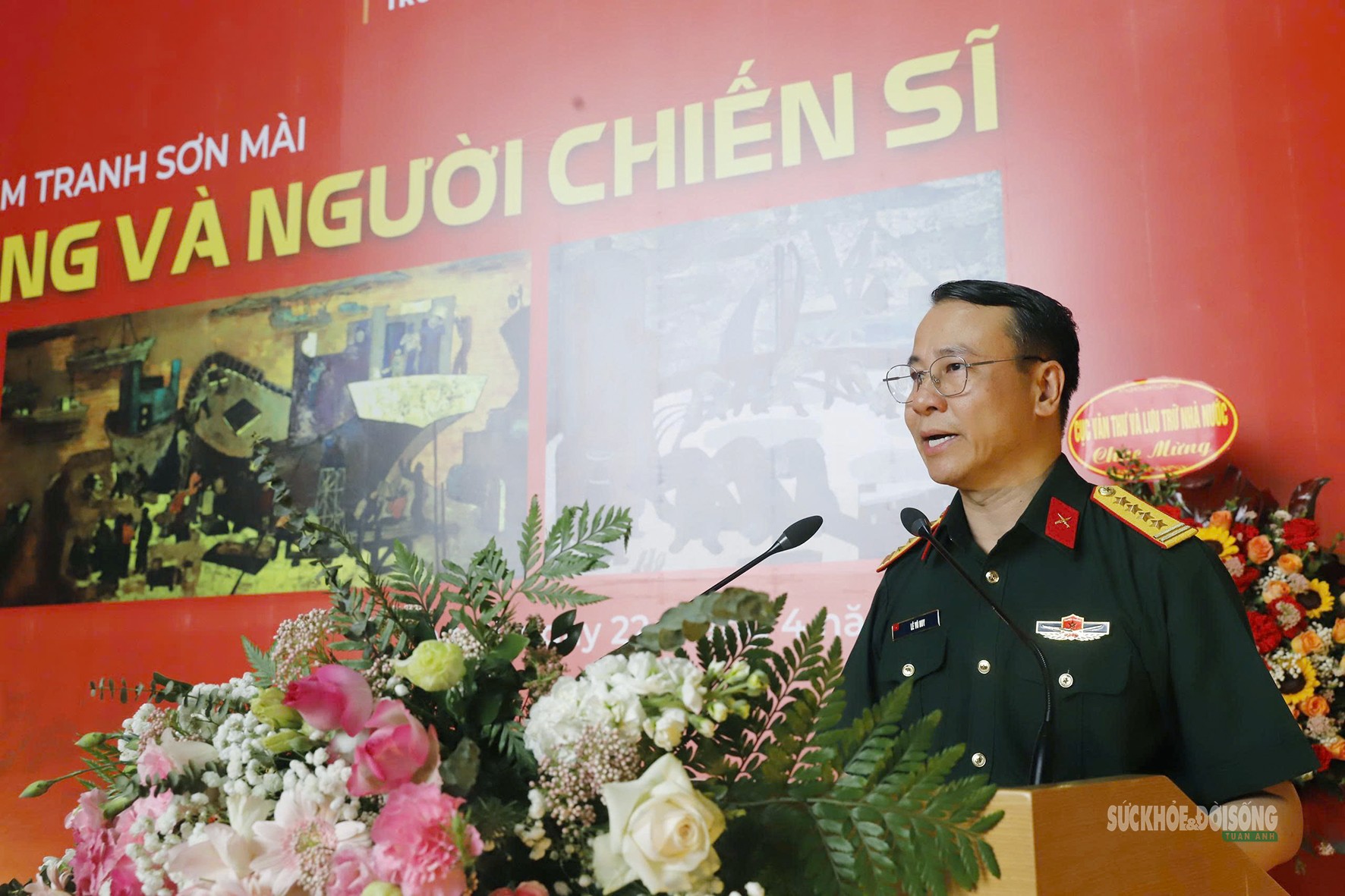 Sơn mài kể chuyện quê hương và người chiến sĩ- Ảnh 2.